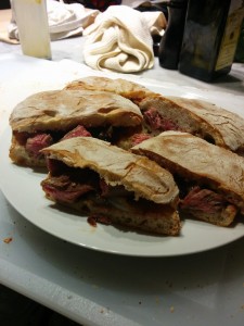 Steak and onion sandwiches